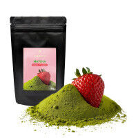 Matcha Flavor mit Erdbeer-Geschmack | Pur oder als Matcha Latte Erdbeer