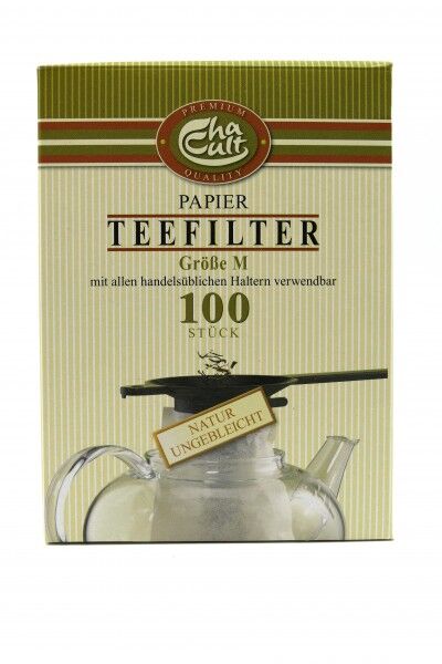 Teefilter "M" breit, Papier ungebleicht, 100 Stück