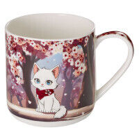 Becher "Kohana" mit Katze im japanischen Chibi-Stil