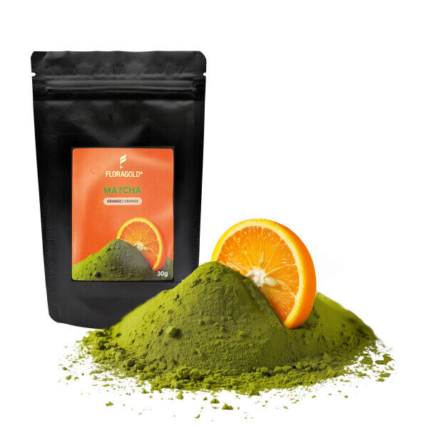 Matcha Flavor mit Orange-Geschmack | Pur oder als Matcha Latte Orange