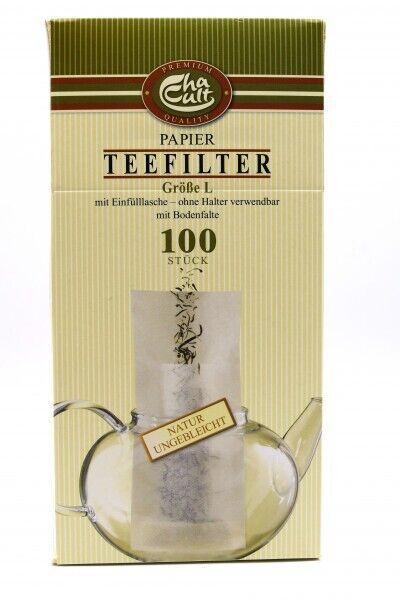 Teefilter "L" breit, Papier ungebleicht, 100 Stück