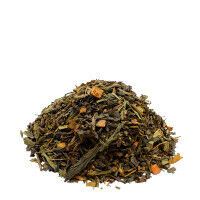 Sencha Hojicha Latte Grüntee mit Vanille-Sahne-Zimt-Geschmack