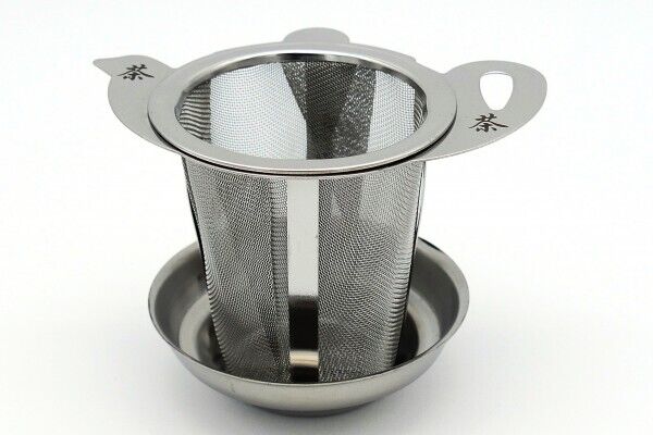 Dauerfilter mit Abtropfschale Ø ca. 5,5 cm Edelstahl